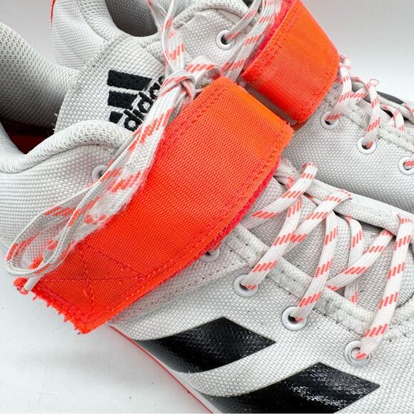 Adidas Powerlift 4 Cross Trainer Weightlifting Shoes White/Black/Neon Orange 8.5 main image 5